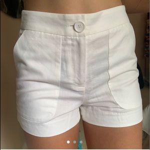 Armani white linen short